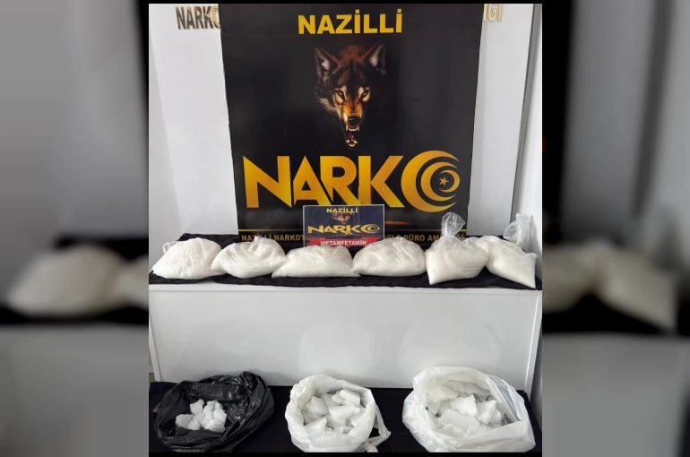 Nazilli’de 9 kilo 428 gram uyuşturucu ele geçirildi