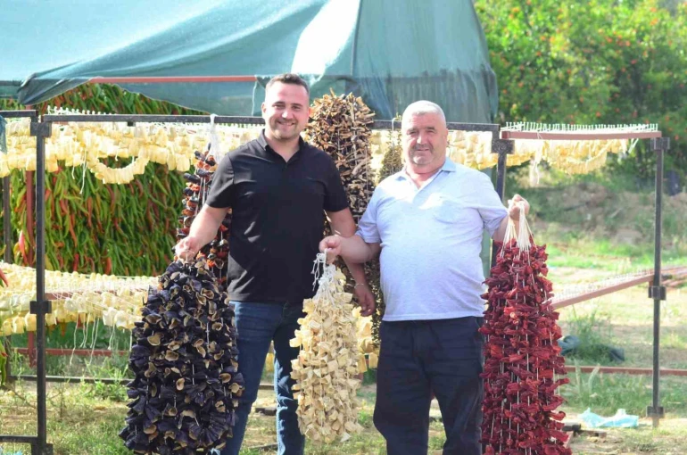 Nazilli’de kurutmalık sebze oymacılığı "bacasız fabrikaya" dönüştü