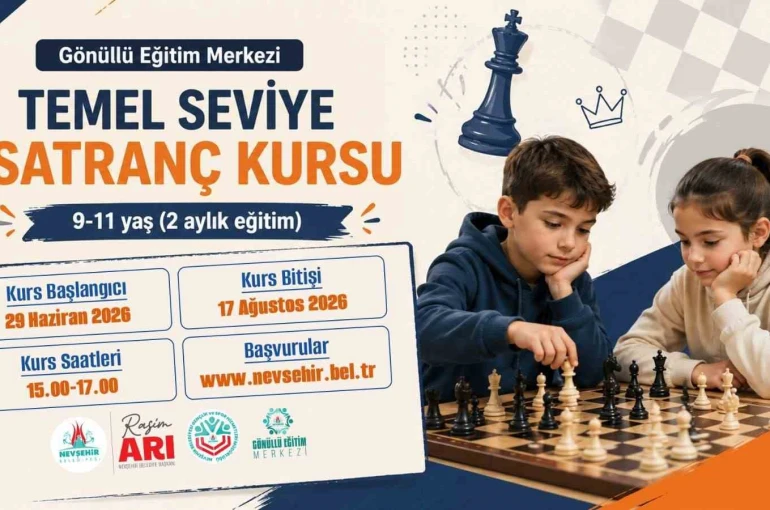 Nevşehir Belediyesi’nden çocuklara satranç kursu