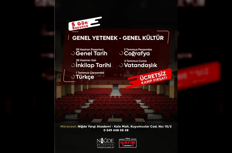 Niğde Belediyesi’nden KPSS adaylarına büyük destek