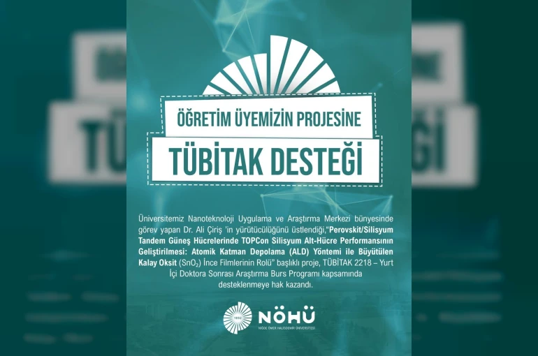 Niğde Ömer Halisdemir Üniversitesi TÜBİTAK desteği aldı