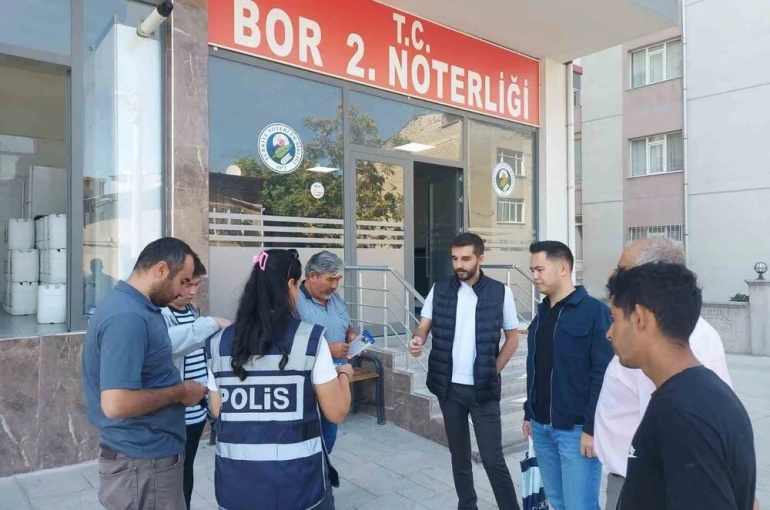 Niğde’de hırsızlık ve dolandırıcılığa karşı bilgilendirme çalışması yapıldı