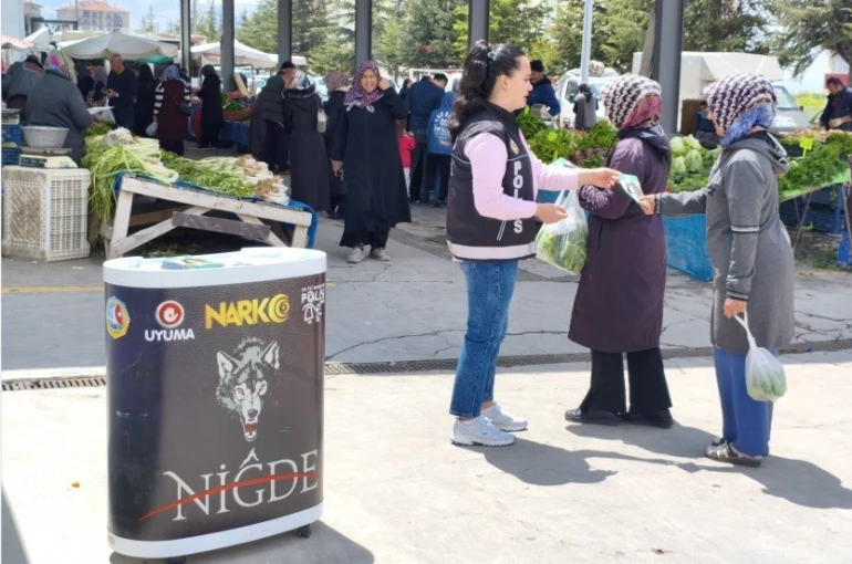 Niğde’de uyuşturucuyla mücadele kapsamında bin 406 vatandaşa bilgilendirme