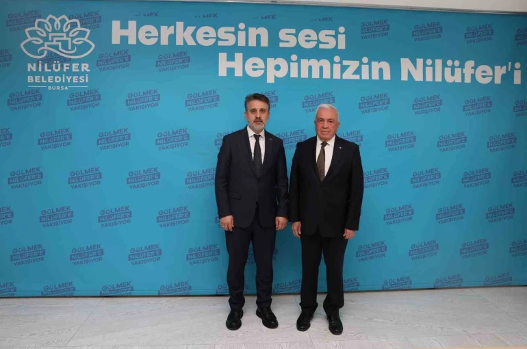 Nilüfer Belediye Başkanı Özdemir, Bursa Büyükşehir Belediye Başkan Vekili Biba’yı ağırladı