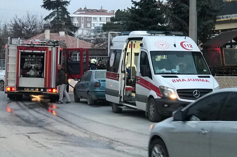 Ocakta unutulan yemek yangına neden oldu