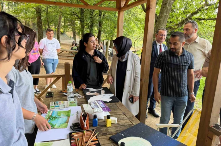 Öğrenciler sanatı doğa ile buluşturdu