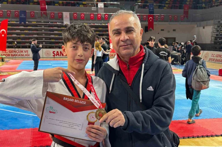Okul sporları şampiyonasında Arabanlı sporcu Öztürk şampiyon oldu