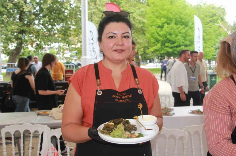 Ordu Gastronomi Festivali: Zeytinyağlı fındık yaprağı sarması dikkat çekti