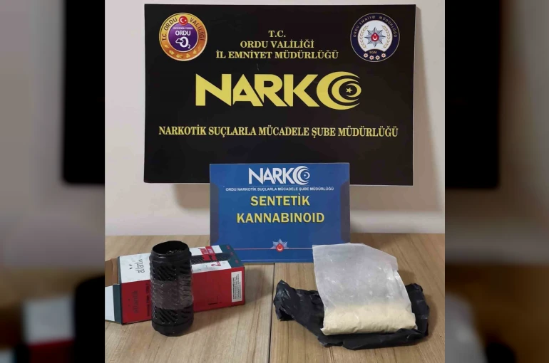 Ordu’da otobüsteki yolcunun üzerinde uyuşturucu madde ele geçirildi: 1 tutuklu