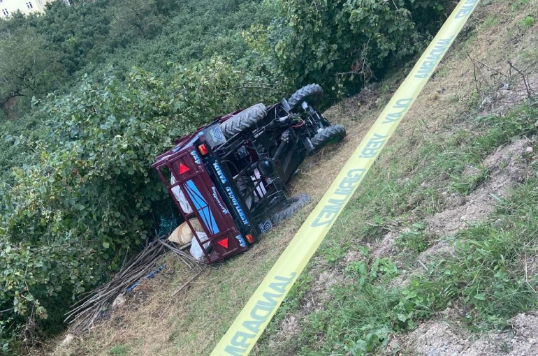 Ordu’da patpat devrildi: 1 ölü