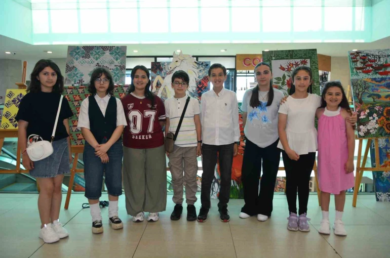 Ordu’da üstün yetenekli çocuklardan 100 eserle sanat şöleni