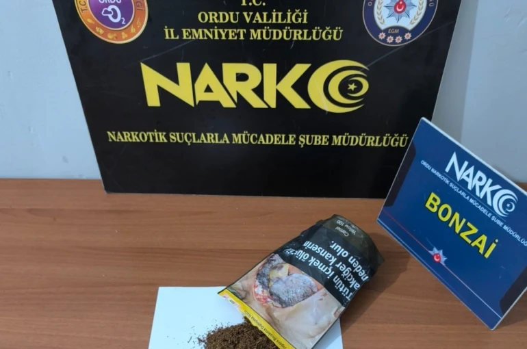 Ordu’da uyuşturucu operasyonlarında 1 tutuklama