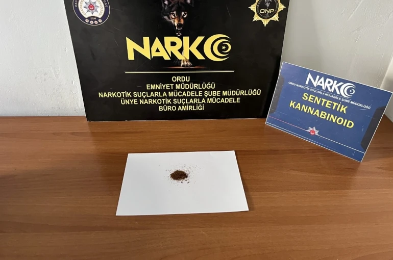 Ordu’da uyuşturucu operasyonu