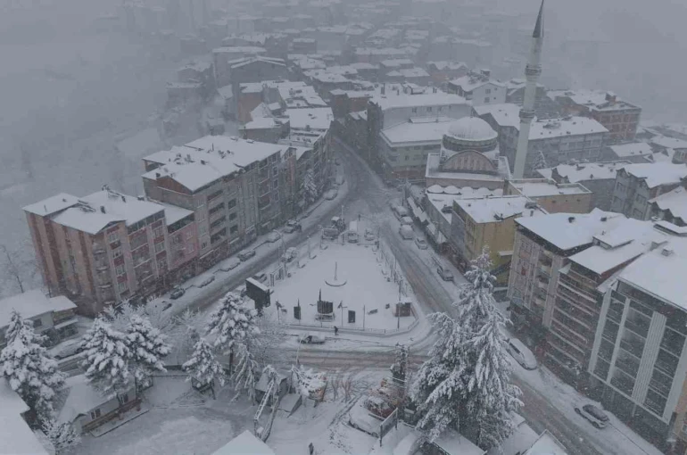 Ordu’nun yükseklerinde kar yağışı