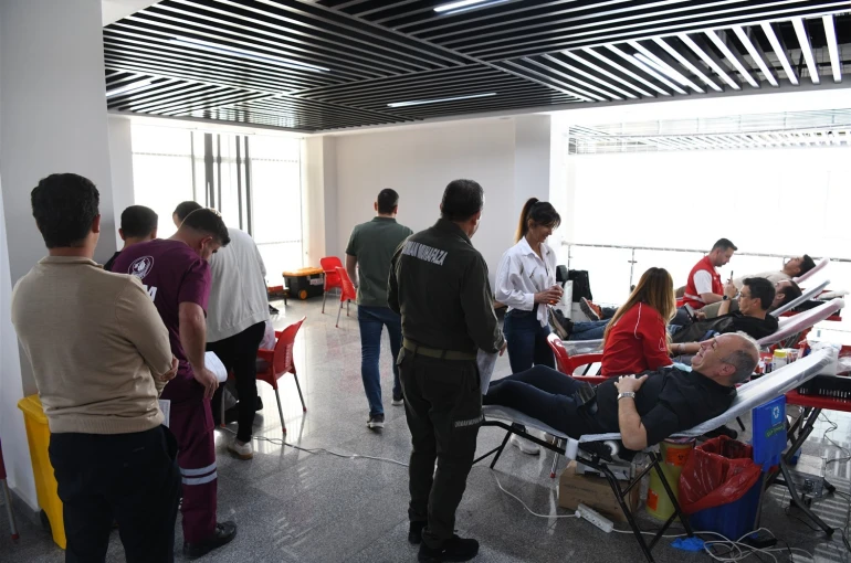 Orman personelinden kan bağışına destek
