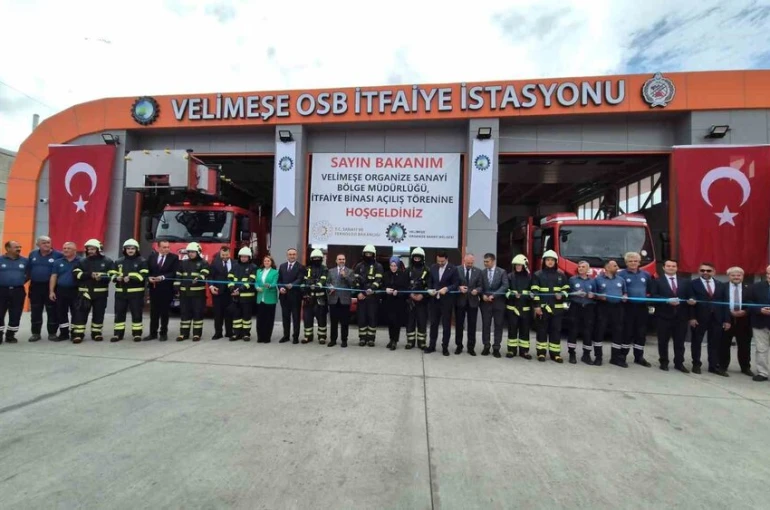 OSB’de itfaiye hizmet binası Bakan Kacır’ın katılımıyla açıldı