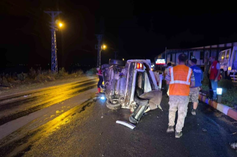 Osmaniye’de otomobil takla attı: 3 yaralı
