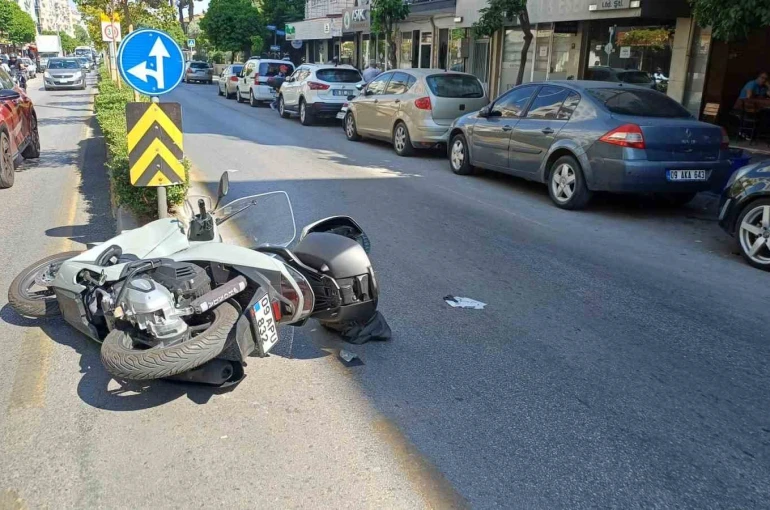 Otomobil ile motosiklet çarpıştı: 1 yaralı