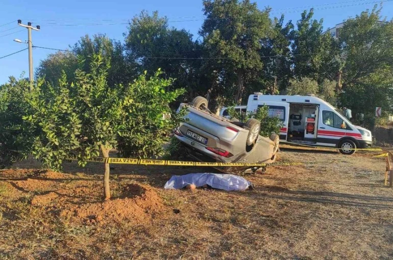 Otomobil şarampole devrildi: 1 ölü