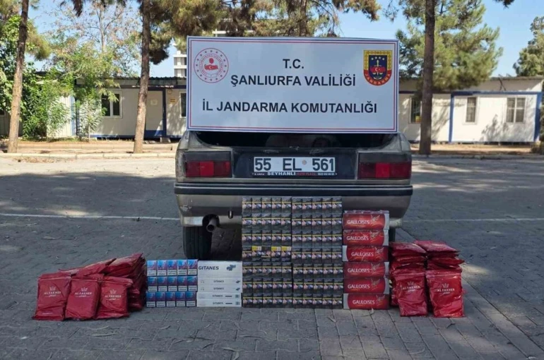 Otomobilden kaçak sigara çıktı