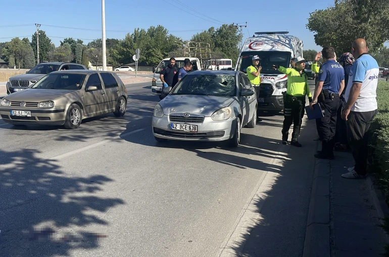 Otomobilin çarptığı bisikletli ağır yaralandı