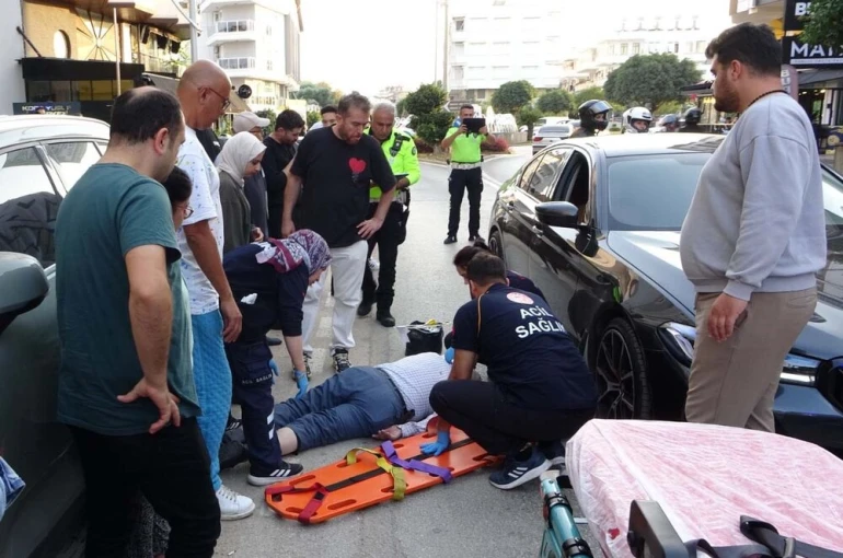 Otomobilin çarptığı yaya ağır yaralandı
