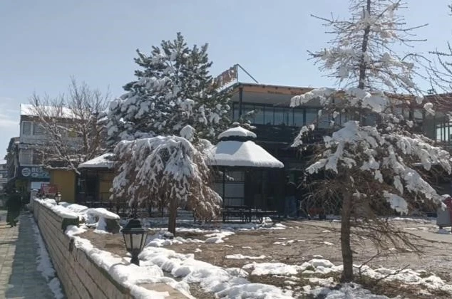 Özalp’ta nisan karı etkili oldu
