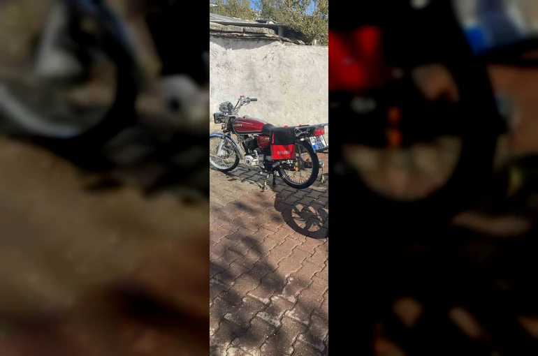 Park halindeki motosiklet çalındı