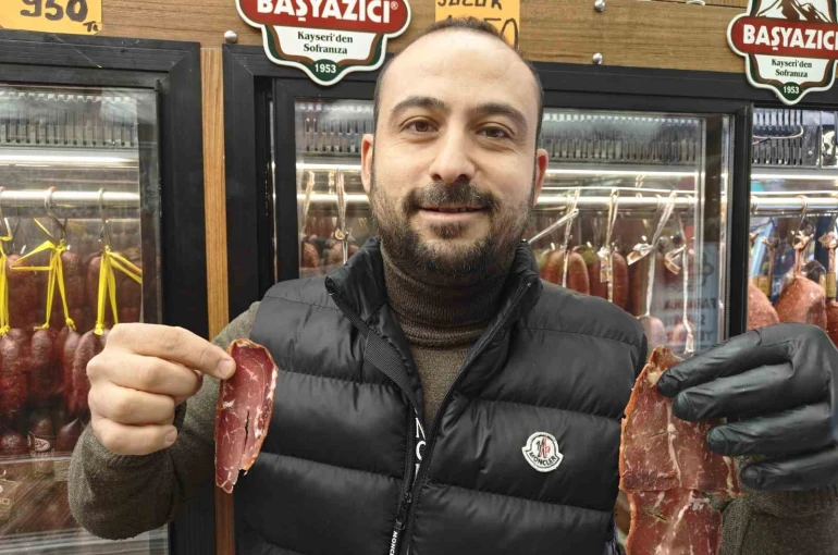 Pastırmanın kilosu raflarda 2 bin TL