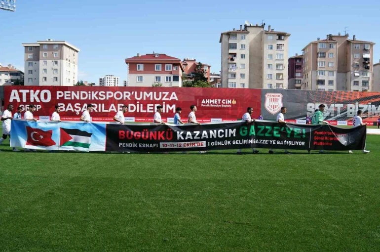 Pendikspor’dan, Gazze’ye anlamlı destek