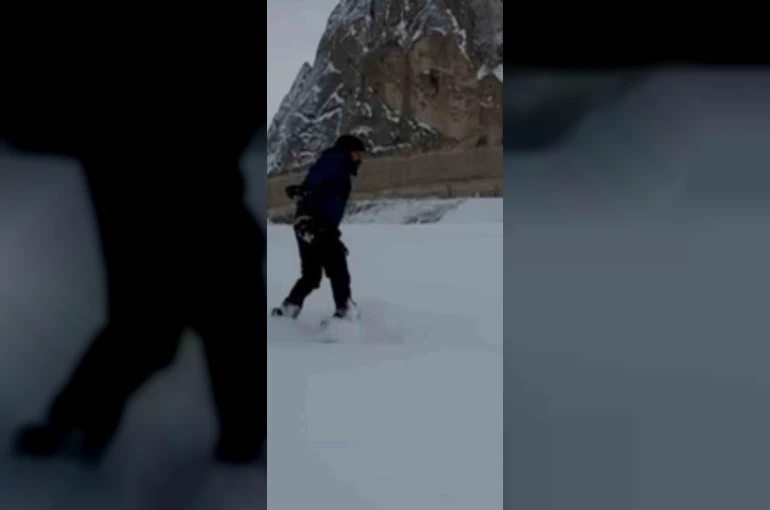 Peribacaları arasında kayak keyfi