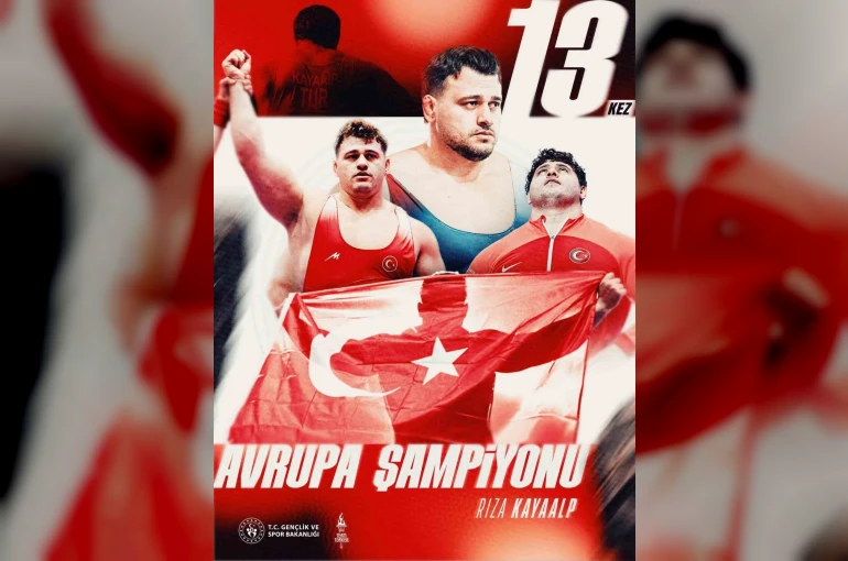 Rıza Kayaalp tarihe geçti: 13. Avrupa şampiyonluğuna ulaştı
