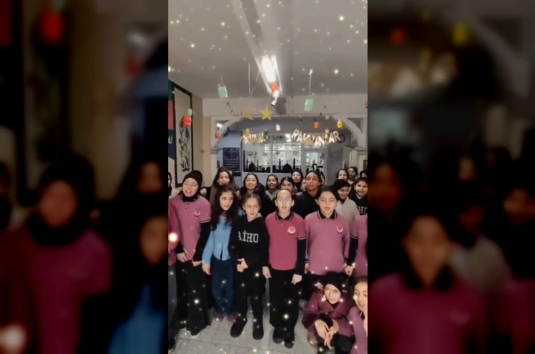 Rize’de okullarda öğrencilerin Ramazan coşkusu