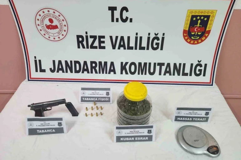 Rize’de uyuşturucu operasyonu