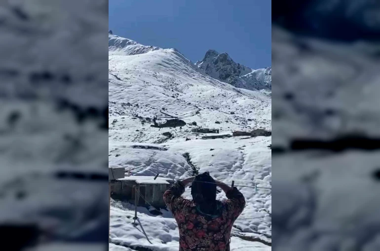 Rize’de yaylalara helikopterle erzak gönderilmeye devam ediliyor