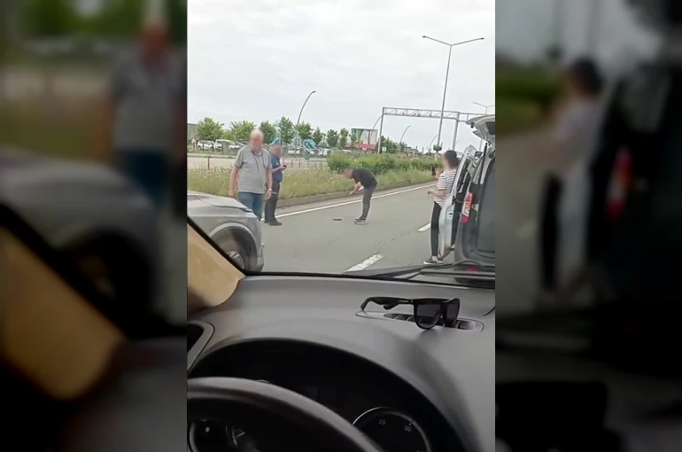 Rize’de yol ortasında tabanca bulundu 