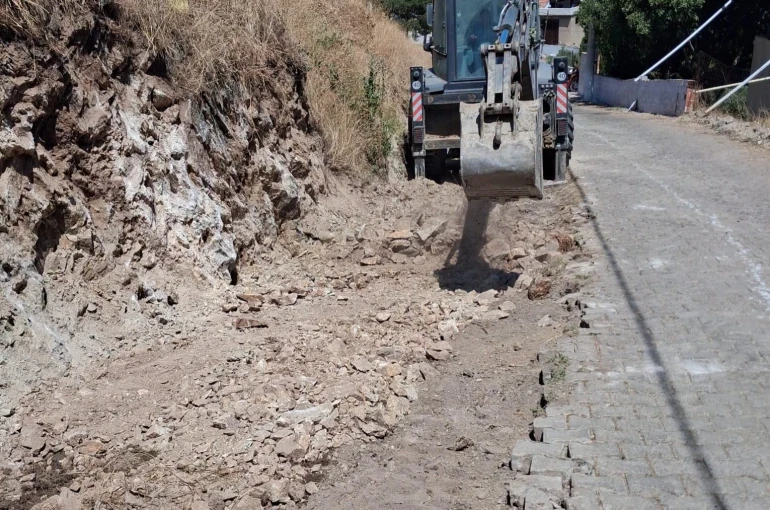 Şahinciler Mahallesi’nde yol genişletme çalışmaları başladı