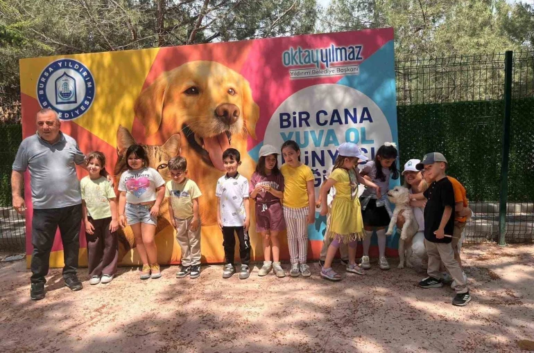 Sahipsiz sokak hayvanları tedavi merkezi ve doğal yaşam alanı, öğrencileri ağırladı