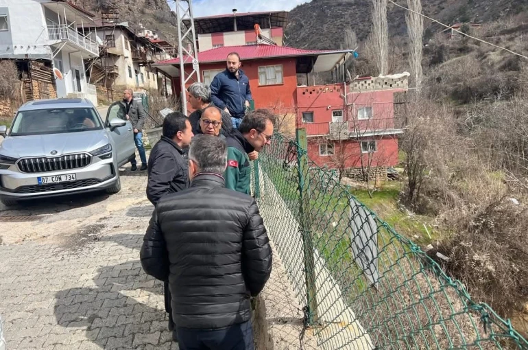 Saimbeyli’de dere ıslahı çalışmaları için saha incelemeleri gerçekleştirildi
