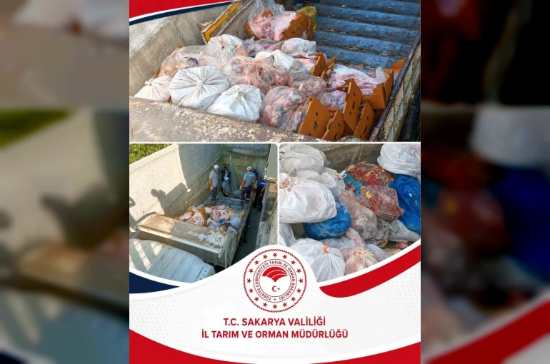 Sakarya’da bir işletmede 5 buçuk ton etiketsiz et ele geçirildi