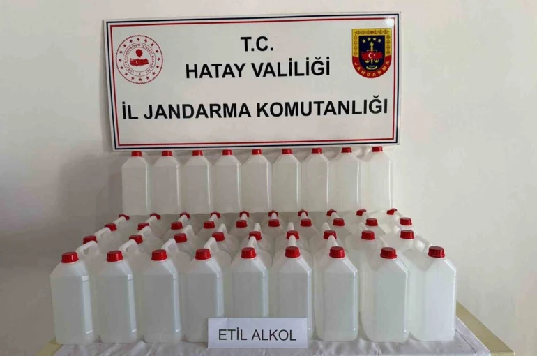Samandağ’da 200 litre etil alkol ele geçirildi