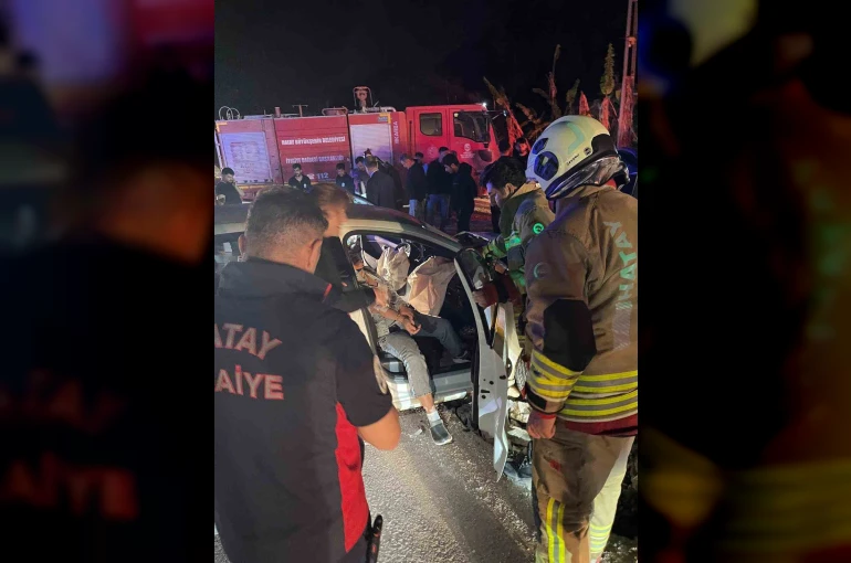 Samandağ’da trafik kazası : 6 yaralı