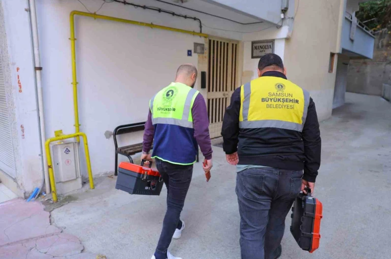 Samsun Büyükşehir’den 17 ilçeye ev içi tutunma aparatı desteği
