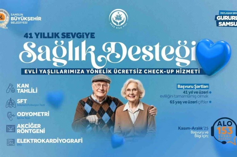 Samsun Büyükşehir’den 41 yıllık sevgiye sağlık desteği