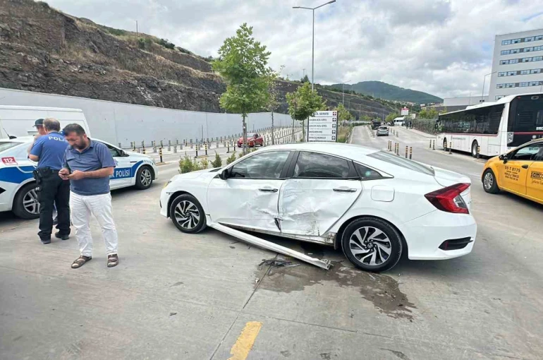 Samsun Şehir Hastanesi yerleşkesinde kaza: 1 yaralı