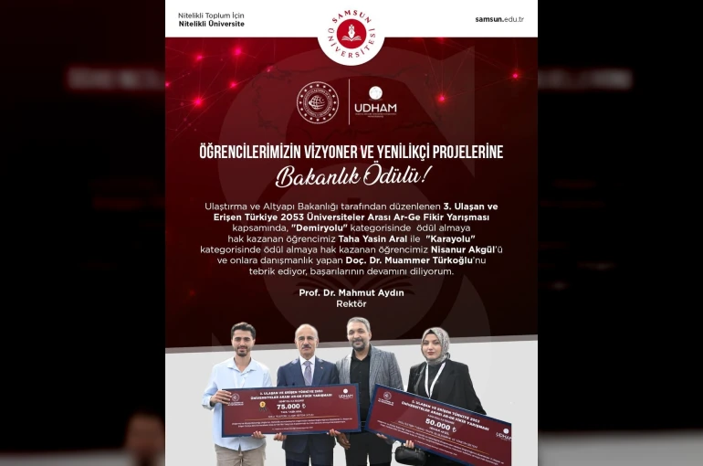 Samsun Üniversitesi’nden art arda gelen başarılar