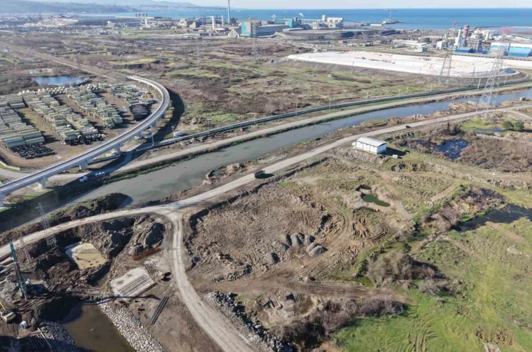 Samsun Yeni OSB’de taşkın kontrol çalışmaları