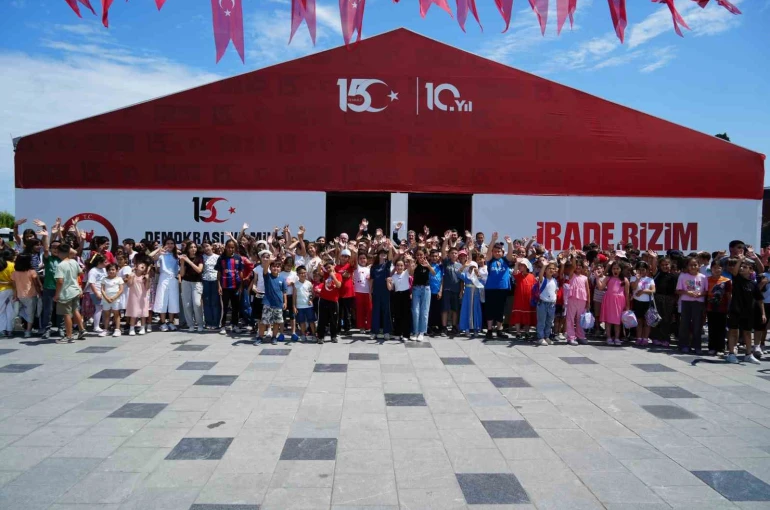 Samsun’da 15 Temmuz çadırına yoğun ilgi