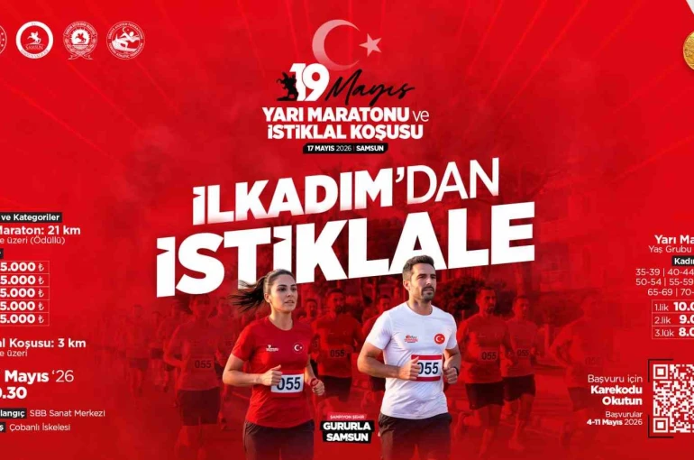 Samsun’da 19 Mayıs Yarı Maratonu ve İstiklal Koşusu yapılacak
