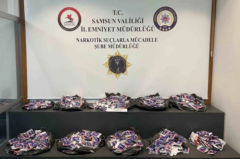 Samsun’da 44 bin adet uyuşturucu hap ele geçirildi